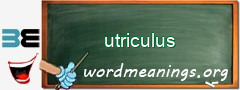 WordMeaning blackboard for utriculus